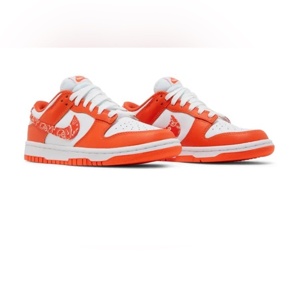 Nike Dunk Low Orange Paisley Women’s Size 7.5 - Picture 3 of 8